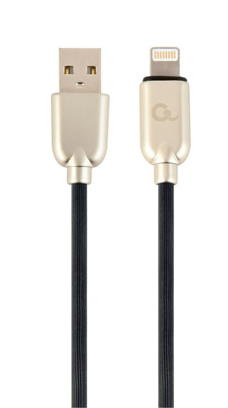 Slika - Gembird CC-USB2R-AMLM-2M-R Premium Lightning (8-pin) polnilni in podatkovni kabel 2 m črn