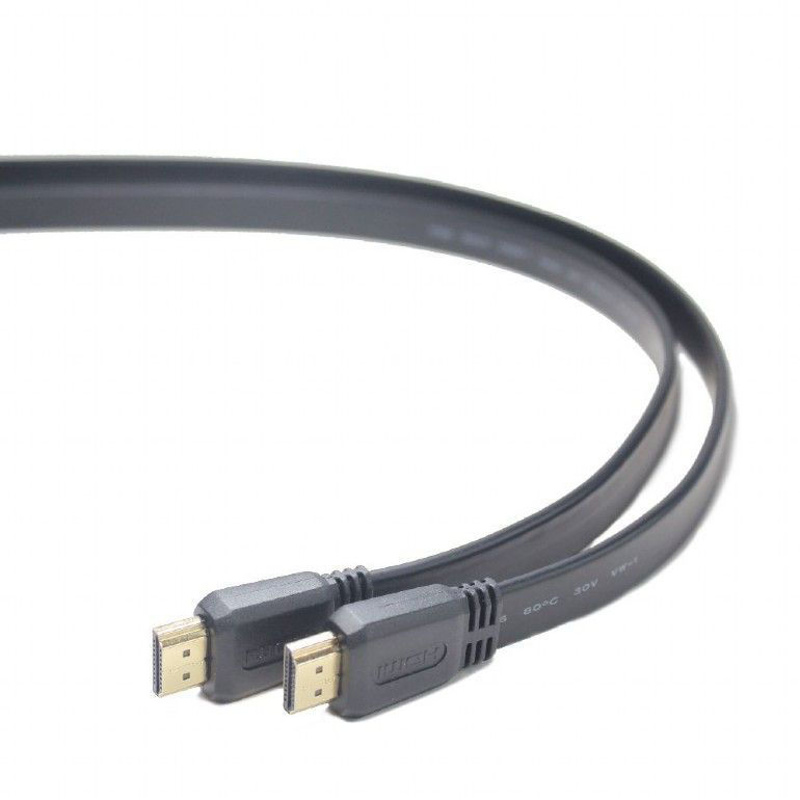 Slika - Gembird CC-HDMI4F-6 HDMI 1.4 M/M 1,8m Flat Black, kabel