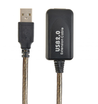 Gembird UAE-01-5M USB2.0 Active podaljšek 5m črn