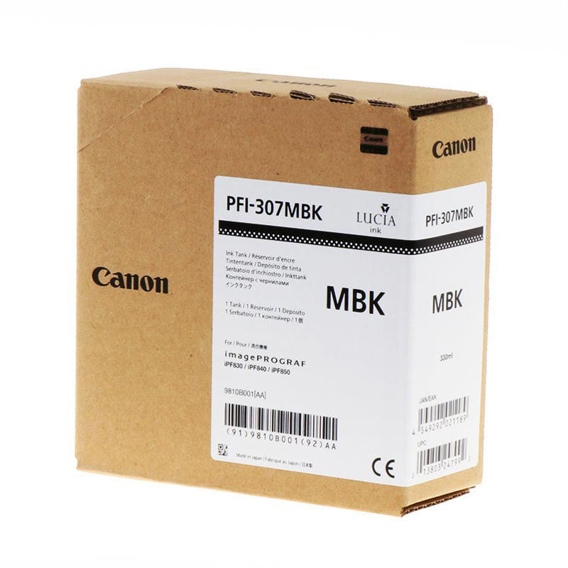 Slika - Canon PFI-307 MBK (9810B001) mat črna, originalna kartuša