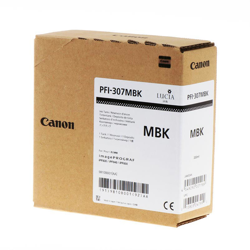 Slika - Canon PFI-307 MBK (9810B001) mat črna, originalna kartuša
