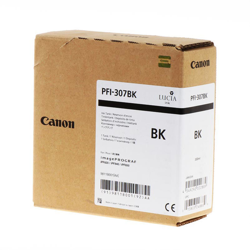 Slika - Canon PFI-307 BK (9811B001) črna, originalna kartuša