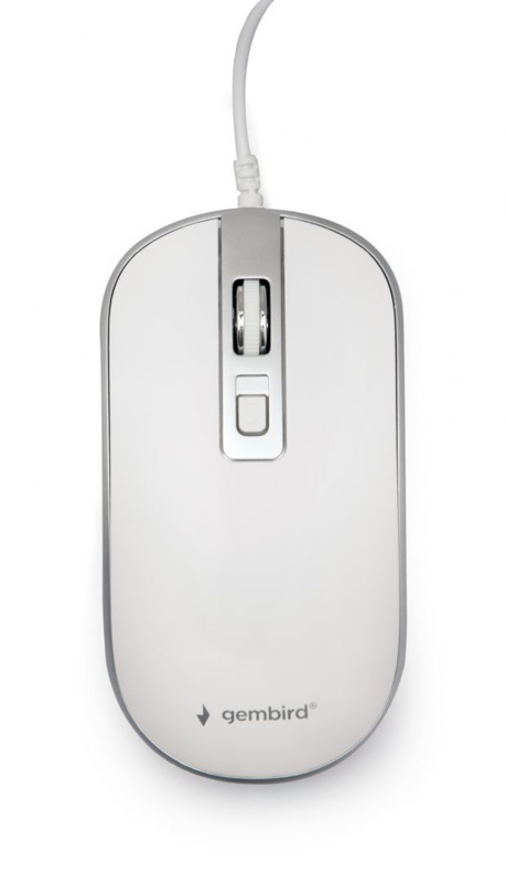 Slika - Gembird MUS-4B-06-WS bela/srebrna, miška