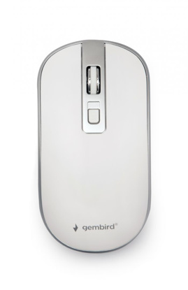 Gembird MUSW-4B-06-WS bela/srebrna, brezžična miška