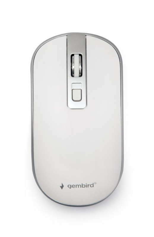 Slika - Gembird MUSW-4B-06-WS bela/srebrna, brezžična miška