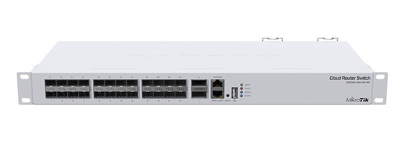 Slika - Mikrotik RouterBoard CRS326-24S+2Q+RM 1U 24port GbE LAN 2x40G QSFP+ Cloud Router Switch