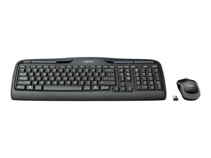 Logitech MK330 Wireless + Miška Black, brezžična tipkovnica