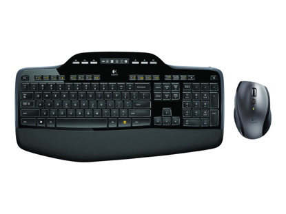 Logitech MK710 Wireless + Miška Black, brezžična tipkovnica