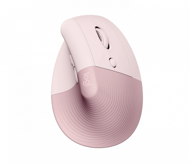 Slika - Logitech Lift Vertical ergonomska roza, ergonomska brezžična miška