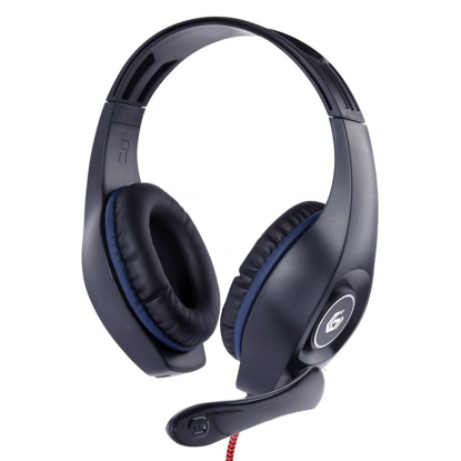 Gembird GHS-05-B Gaming črne/modre, slušalke z mikrofonom