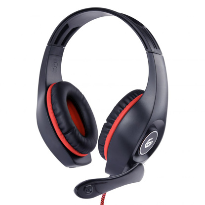 Gembird GHS-05-R Gaming črne/rdeče, slušalke z mikrofonom