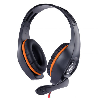 Gembird GHS-05-O Gaming črne/oranžne, slušalke z mikrofonom