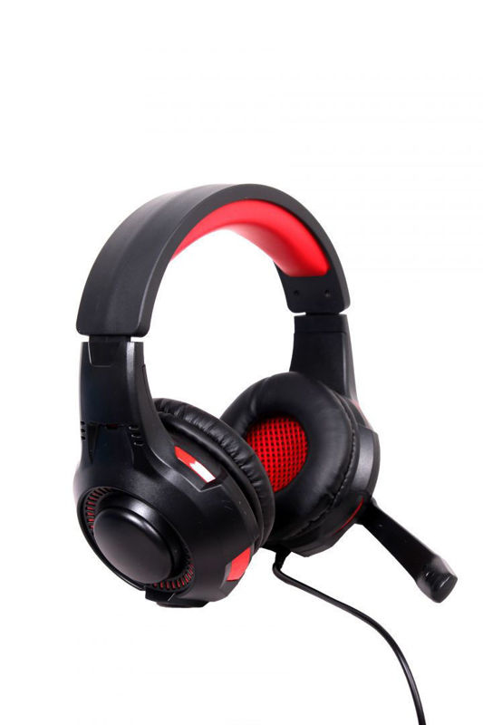 Slika - Gembird GHS-U-5.1-01 5.1 Gaming črne/rdeče, slušalke z mikrofonom