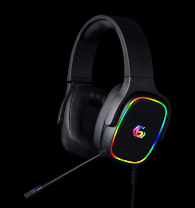 Gembird GHS-SANPO-S300 USB 7.1 Gaming RGB črne, slušalke z mikrofonom