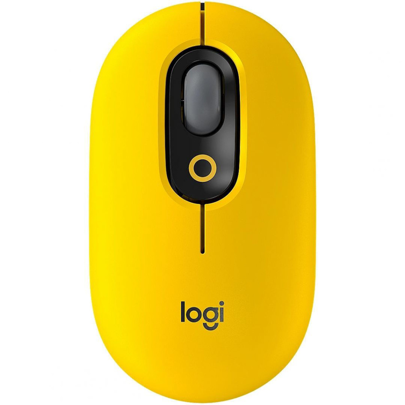 Slika - Logitech POP emoji blast yellow, brezžična miška
