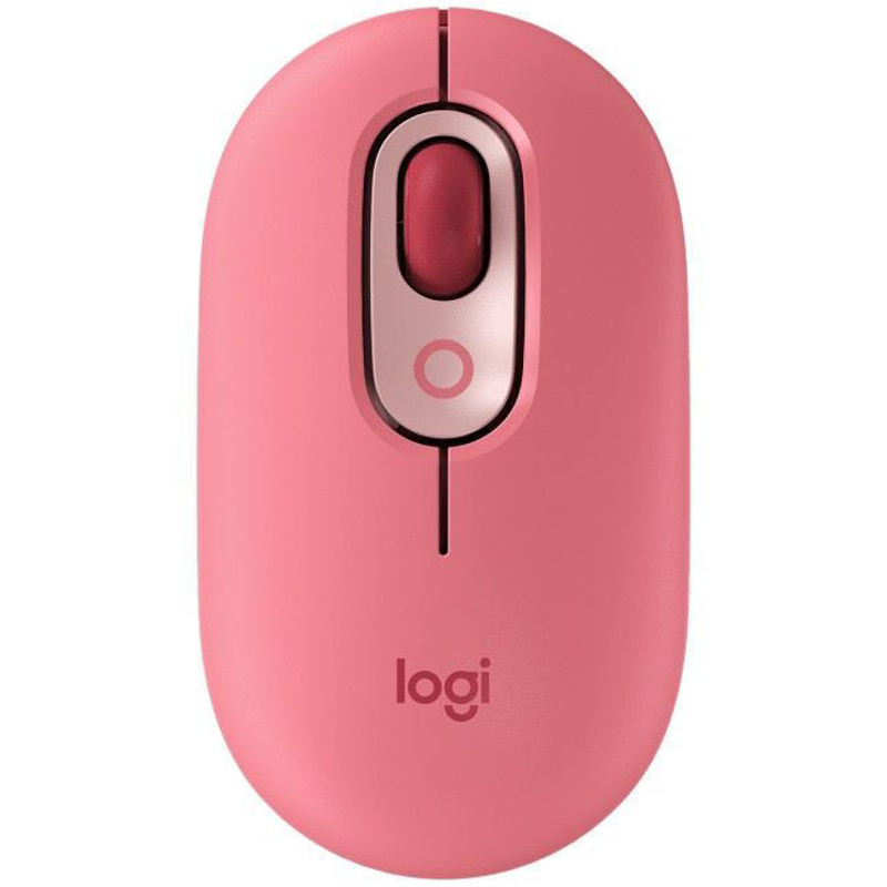Slika - Logitech POP emoji heartbreaker roza, brezžična miška