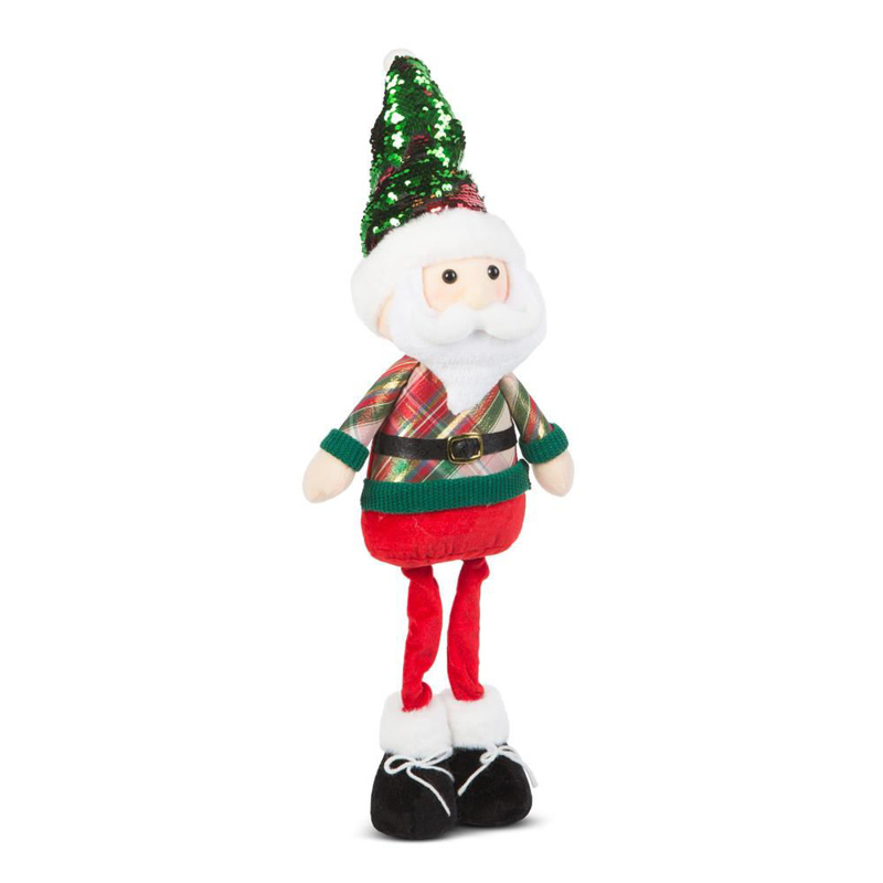 Standing Christmas textile figure - with telescopic legs - 95 x 25 x 20 cm