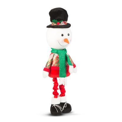 Standing Christmas textile figure - with telescopic legs - 95 x 25 x 20 cm