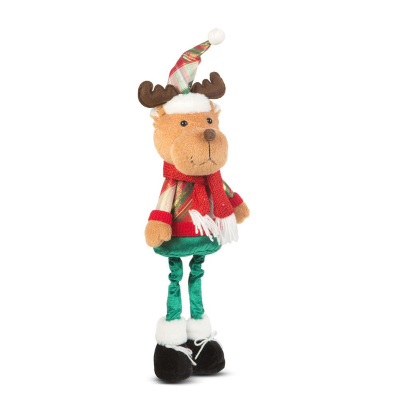 Standing Christmas textile figure - with telescopic legs - 95 x 25 x 20 cm