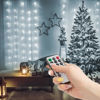 Light curtain -  100 cool white microLEDs - 3 x 1 m - 230V - with remote control