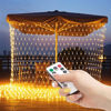 LED light net - 190 warm white LEDs - 3 x 2 m - 230V - with remote control