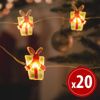 LED light string - present - 2.2 meters - 20 LED - warm white - 2 x AA