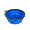 Collapsible feeding bowl - slow feeder - blue - 1000 ml
