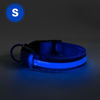 Collar with LED - with battery - size S - blue