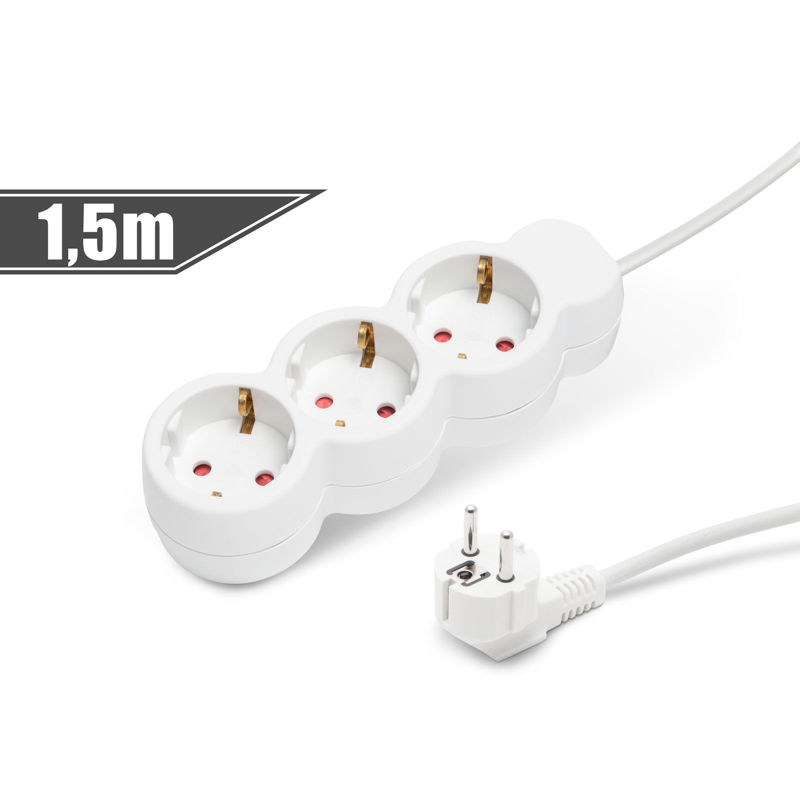 3-way extension socket
