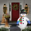 Inflatable snowman - 120 cm - IP44 - 1 LED - mains powered
