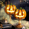 Halloween solar lantern - pumpkin - 15 x 15 cm