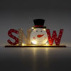 LED christmas shelf decor - snowman - 24 x 4 x 11 cm