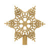 Christmas tree top decoration - star shape - 20 x 20 cm - gold