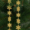 Christmas garland - snowflake - 2.7 m - gold
