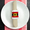 Christmas napkin ring - Santa Claus - 8 x 8 cm - 2 pcs / pack