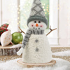 Christmas snowman decor - with stickhands, with a hat - 35 x 22 cm