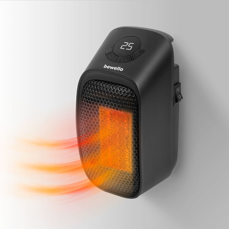 Mini heater - 400W - LED display - 230V - black