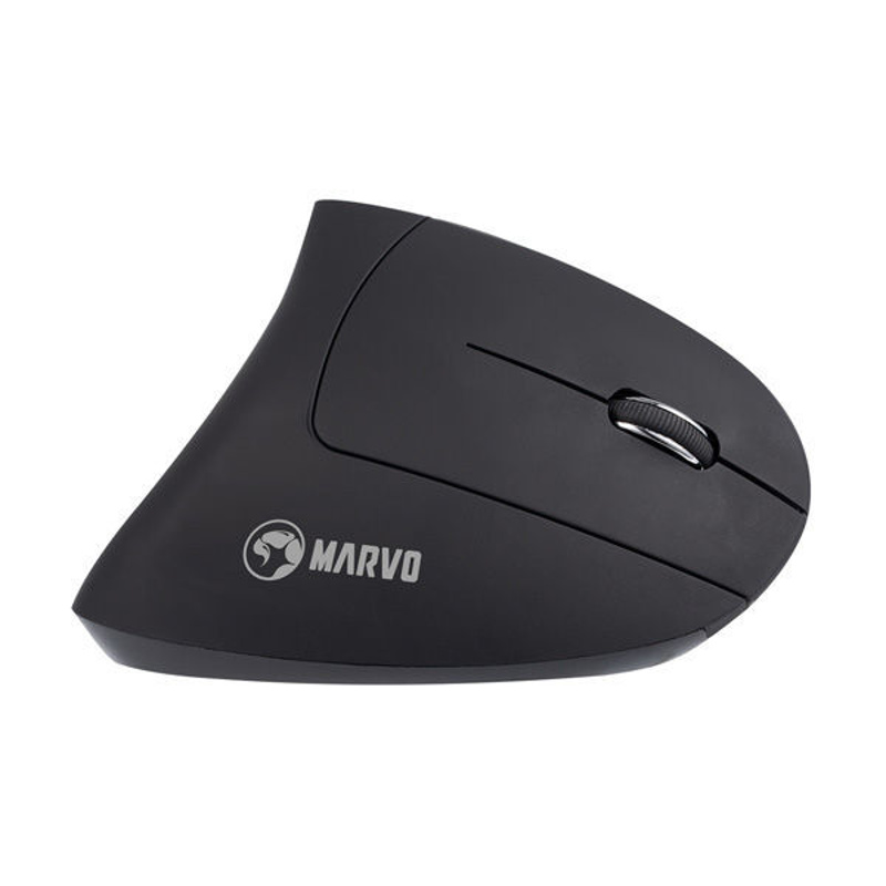 Slika - Marvo M706W črna ergonomska brezžična miška