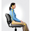Slika - Fellowes Počivalnik za hrbet iz pene Black, ergonomska podloga za stol