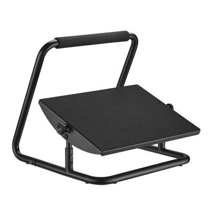 Powerton ERGO FLEX (WPEFR1) nastavljiv po višini steel črn, počivalnik za noge