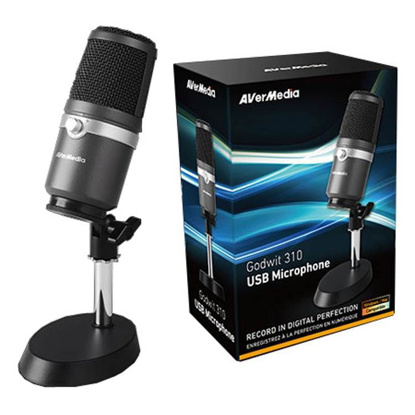 AverMedia AM310 USB Black, mikrofon