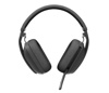 Slika - Logitech Zone Vibe 100 brezžične/BT Graphite sive, naglavne slušalke z mikrofonom