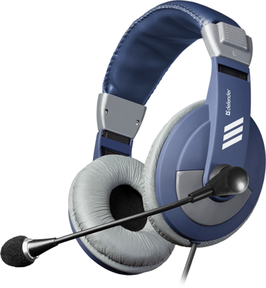 Defender Gryphon 750 volume control Blue, naglavne slušalke z mikrofonom
