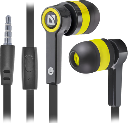 Defender Pulse 420 (63421) 2.0 črne/rumene,mobilne slušalke z mikrofonom