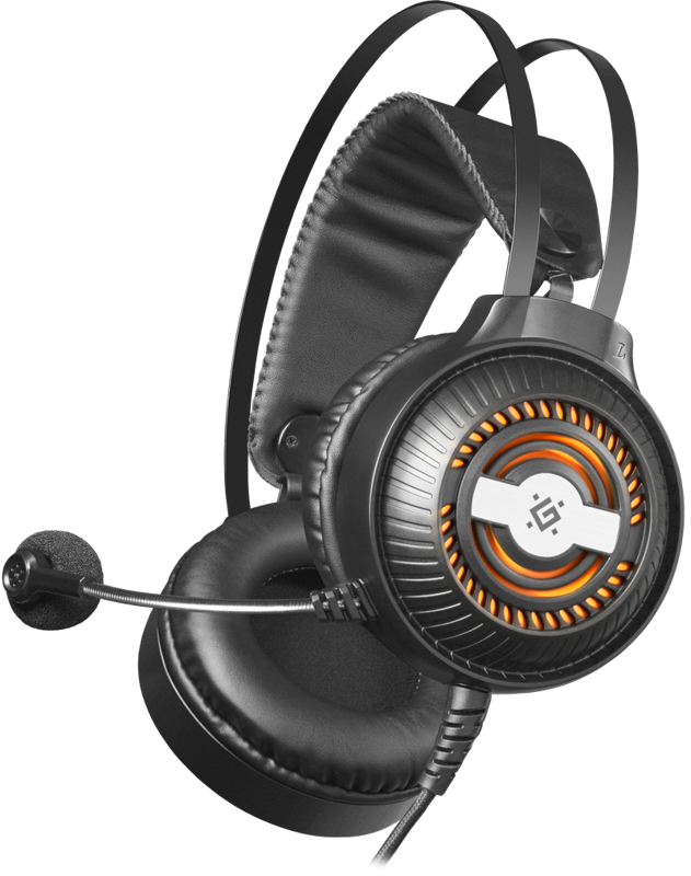 Slika - Defender Stellar (64520) Gaming regulacija glasnosti 2.0 črne, naglavne slušalke z mikrofonom
