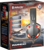Slika - Defender Warhead G-370 (64037) Gaming 2.0 regulacija glasnosti črne/rdeče, naglavne slušalke z mikrofonom
