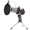 Slika - Marvo MIC-02 streaming črn, mikrofon s stojalom