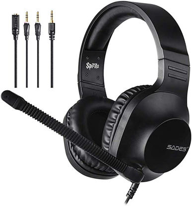 SADES Spirits SA-721BK lahke črne Gaming slušalke z mikrofonom