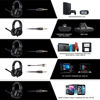 Slika - SADES Spirits SA-721BK lahke črne Gaming slušalke z mikrofonom
