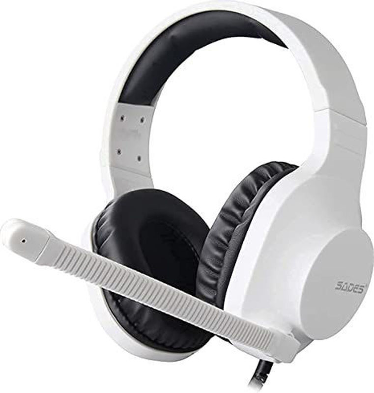 Slika - SADES Spirits SA-721W lahke bele Gaming slušalke z mikrofonom